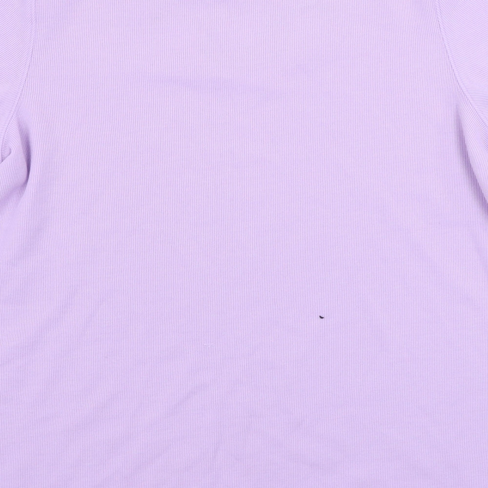 Womens UK Size S bm Pink Basic T-Shirt
