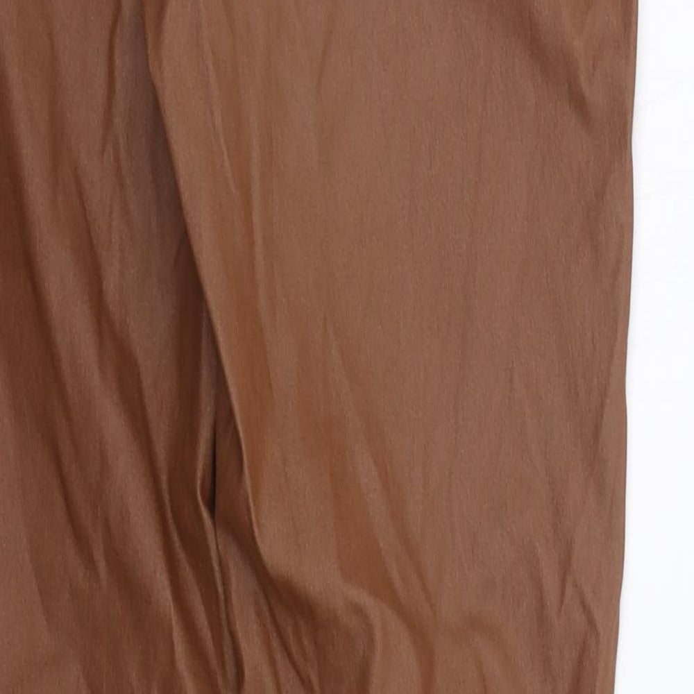 Womens UK Size 12 deniem co Regular Fit Brown Trousers