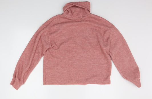 SheIn Womens Orange Pullover Jumper Size M