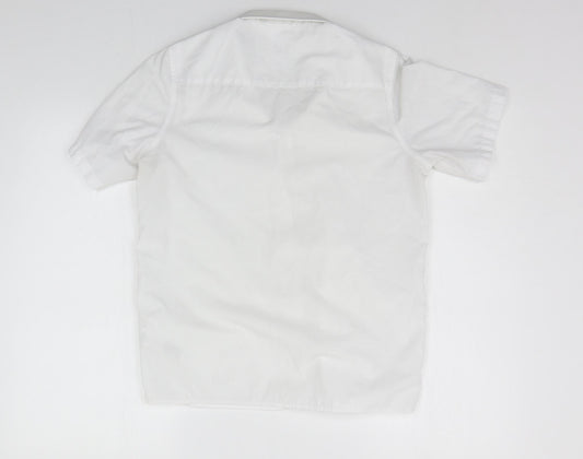 Marks and Spencer Boys White Basic Button-Up Size 12-13 Years