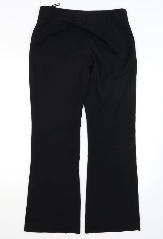 New Look Womens Black Dress Pants Trousers Size 10 L31.5 in