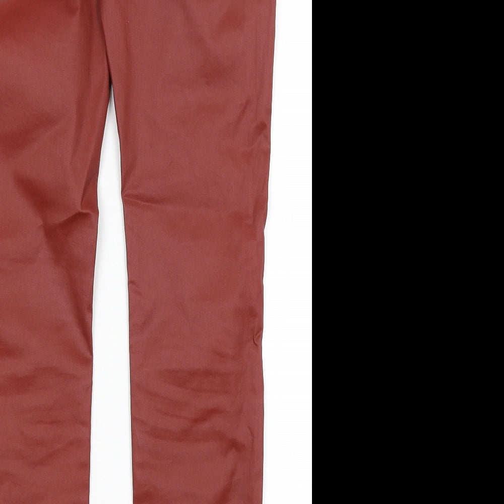 Womens UK Size 12 Limited Collection Regular Fit Red Trousers