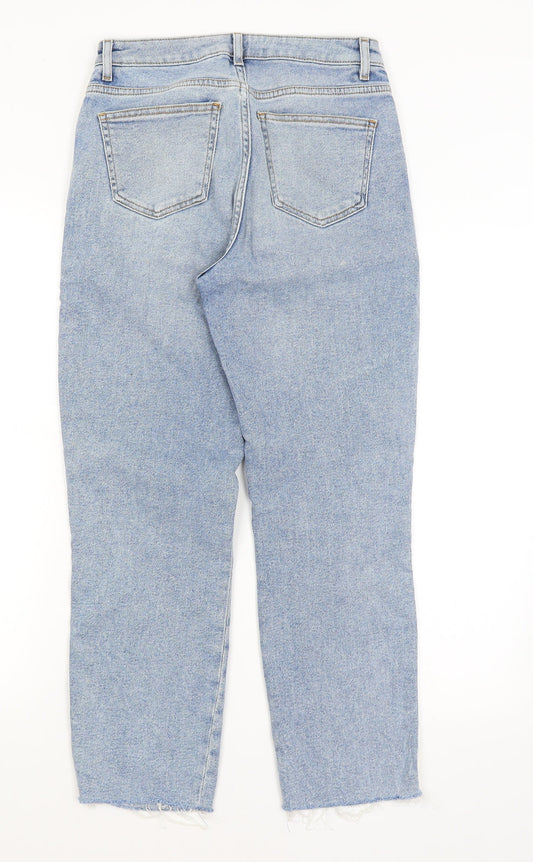 Denim Co Womens Blue Straight Jeans Size 8 L25.5 in
