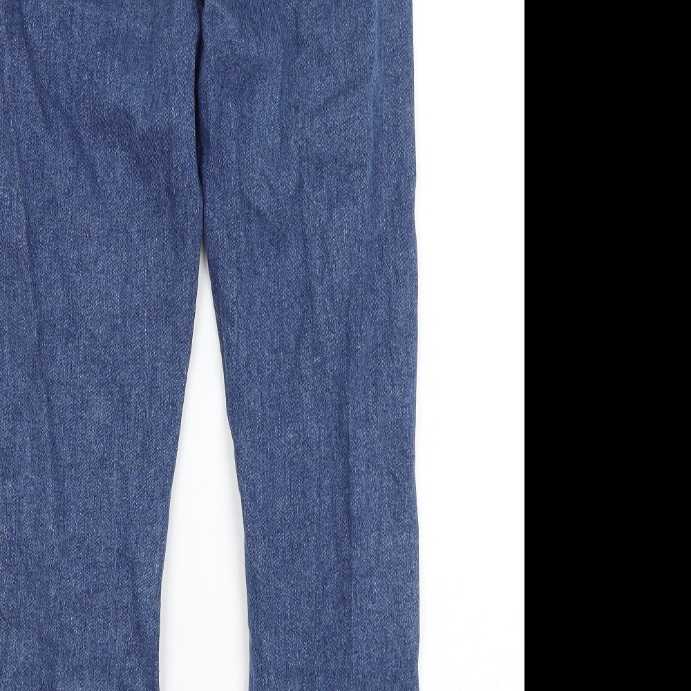 Denim Co Womens Blue Straight Jeans Size 10 L25.5 in