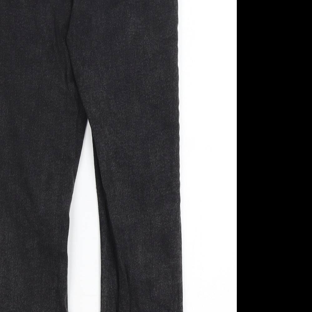 Denim Co Womens Black Straight Jeans Size 6 L25 in