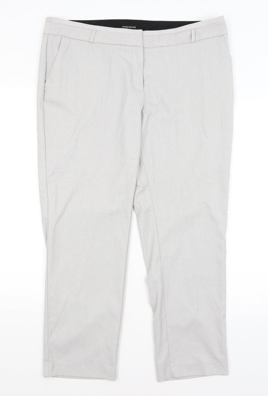 Warehouse Womens Grey Trousers Size 18 L28 in