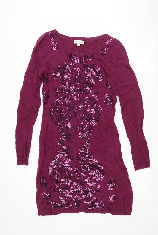 Monsoon Womens Pink Jacket Dress Size S