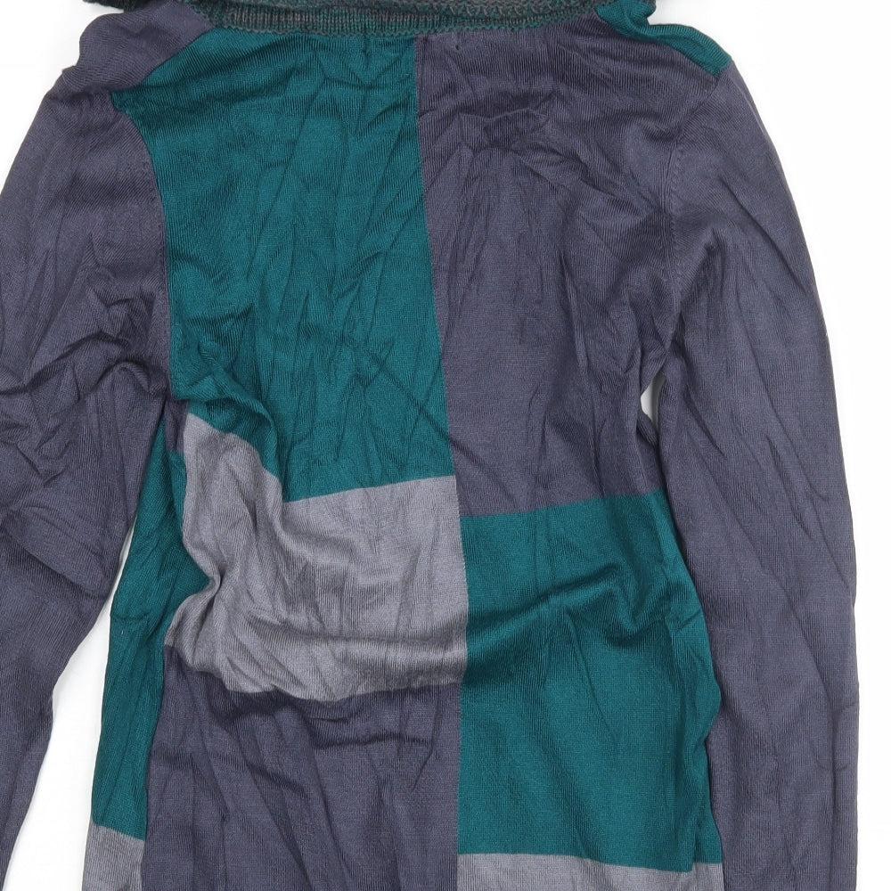 Klass Womens Multicoloured Striped Pullover Jumper Size S