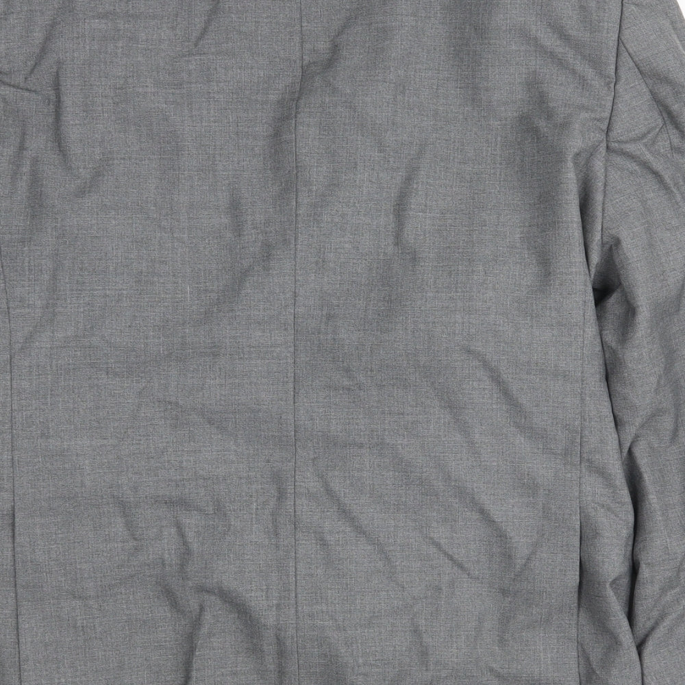 Mens UK Size 38 Occasions Regular Grey Suit Jacket