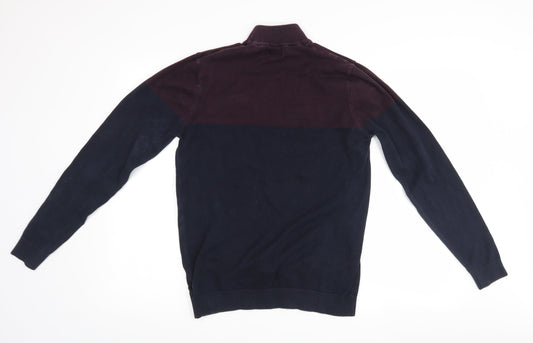 NEXT Mens Multicoloured Striped Pullover Jumper Size M