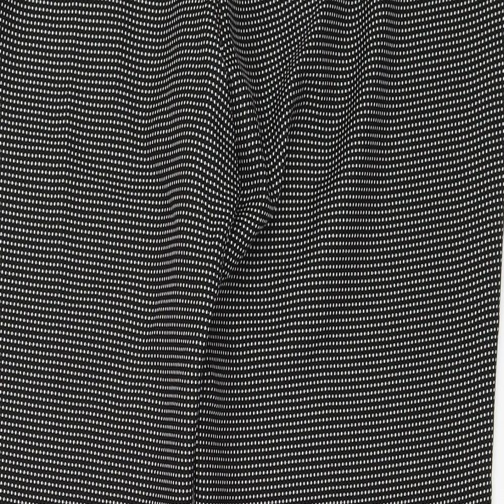 Womens UK Size 12 F&F Regular Fit Capri Black Trousers
