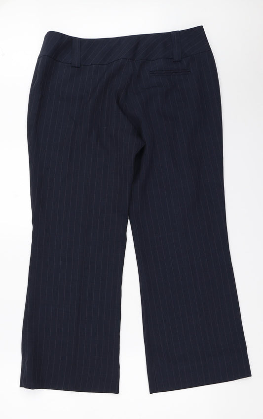 New Look Womens Blue Trousers Size 16 L26.5 in