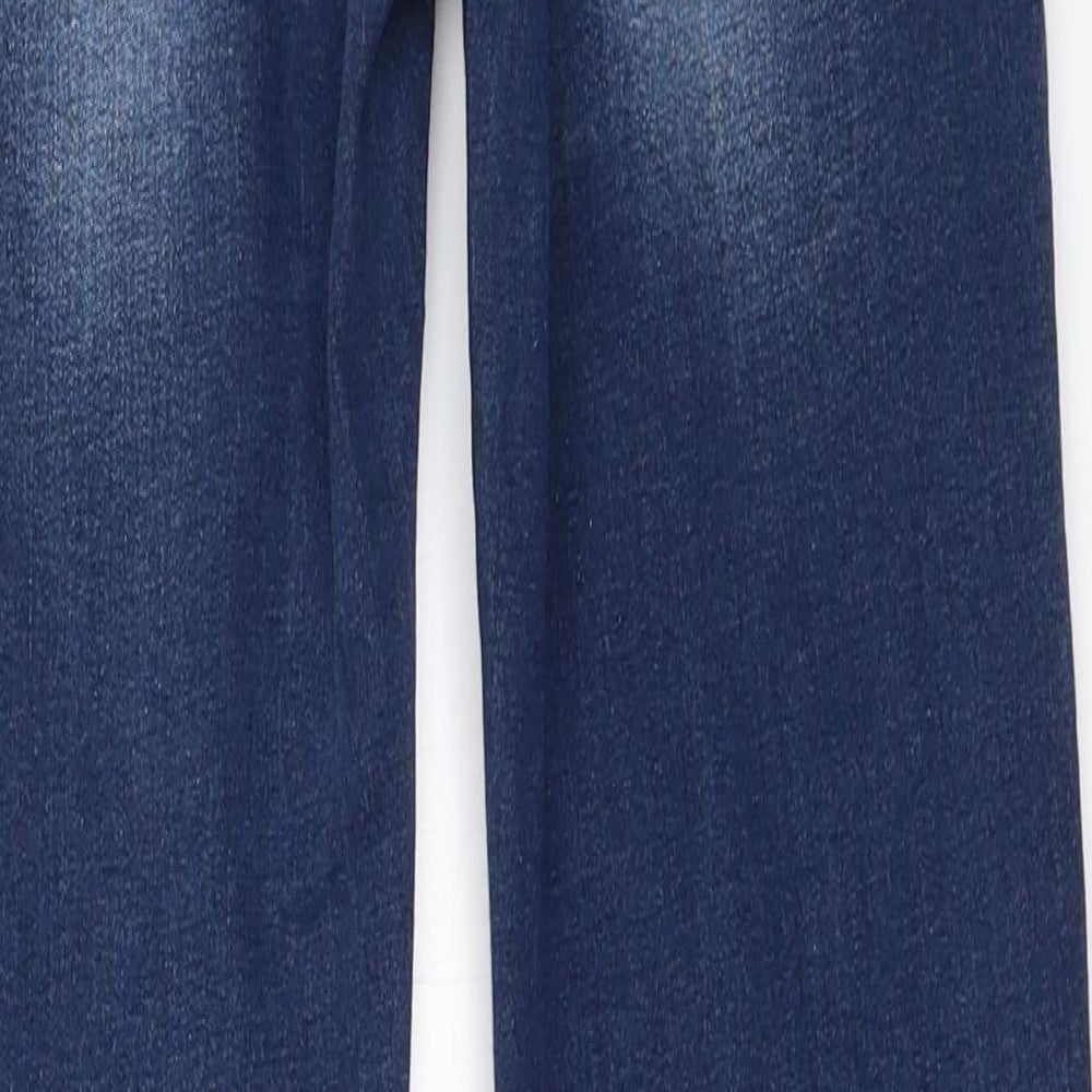 Womens UK Size 8 By Sasha Regular Fit Skinny Blue Jeans