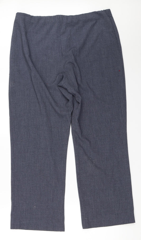 Autonomy Womens Blue Trousers Size 16 L28 in