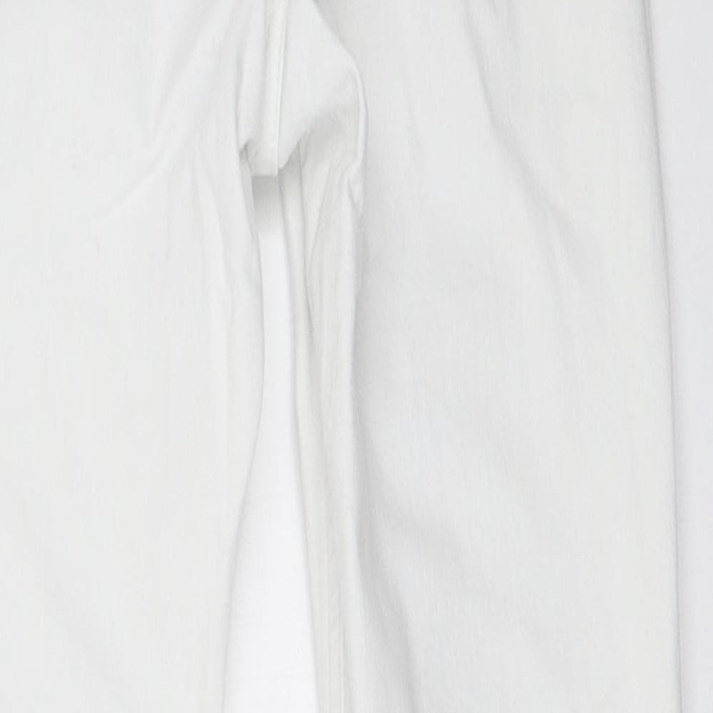 Topshop Womens White Skinny Jeans Size 25 in L30 in