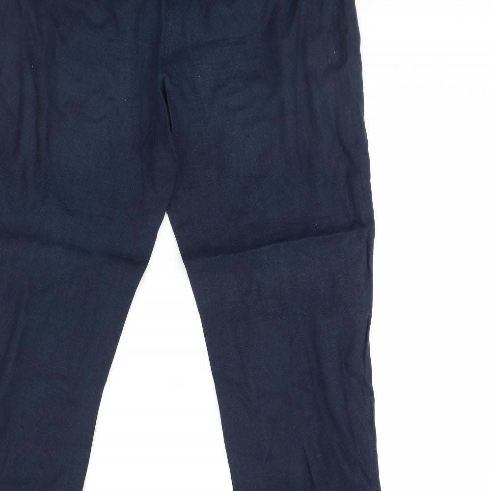 Womens UK Size 32 in Preworn Regular Fit Blue Trousers