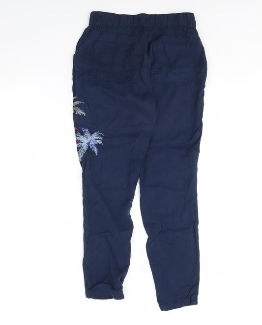 NEXT Womens Black Trousers Size 6 L27 in