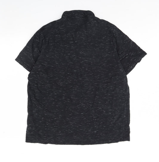 George Mens Black Polo Size L