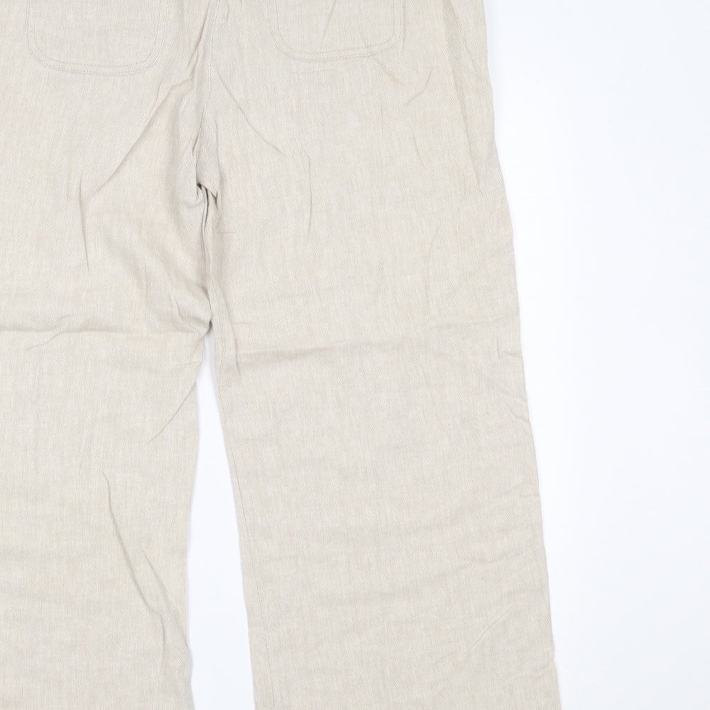Soon Womens Beige Trousers Size 16 L25 in
