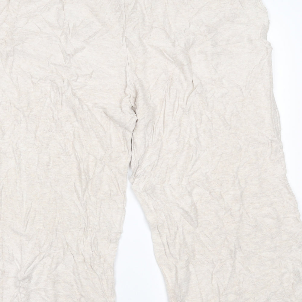 Womens UK Size 16 Marks and Spencer Regular Fit Sweatpants Beige Trousers