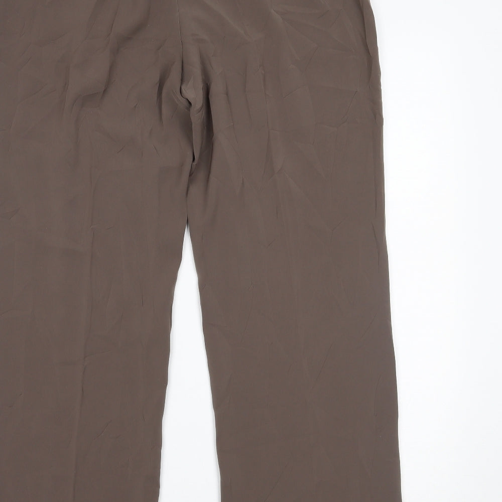 Gerry Weber Womens Brown Trousers Size 16 L28 in