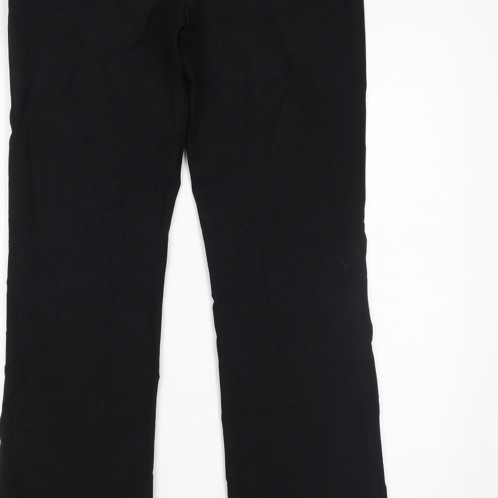 Womens UK Size 10 Marks and Spencer Regular Fit Black Trousers