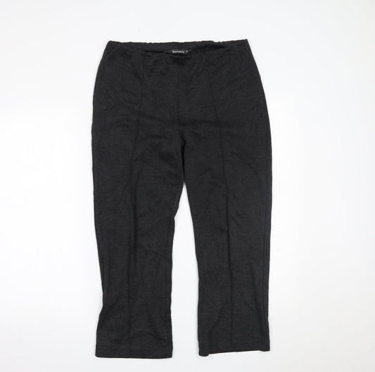 Womens UK Size 12 Bonmarché Regular Fit Grey Trousers