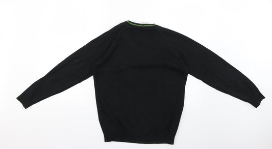 anglia Boys Black Pullover Jumper Size 15-16 Years