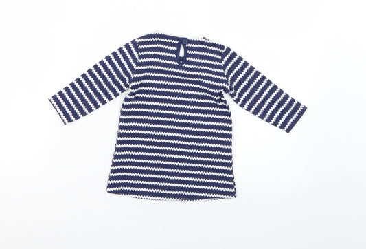 pepco Baby Multicoloured Striped T-Shirt Dress Size 6-9 Months