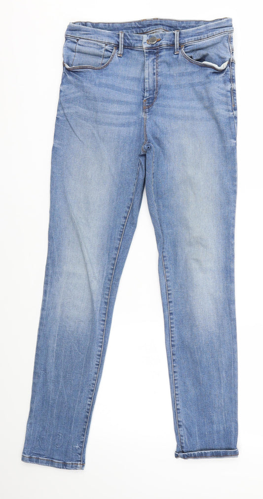Marks & Spencer Womens Blue Skinny Jeans Size 28 in L27 in