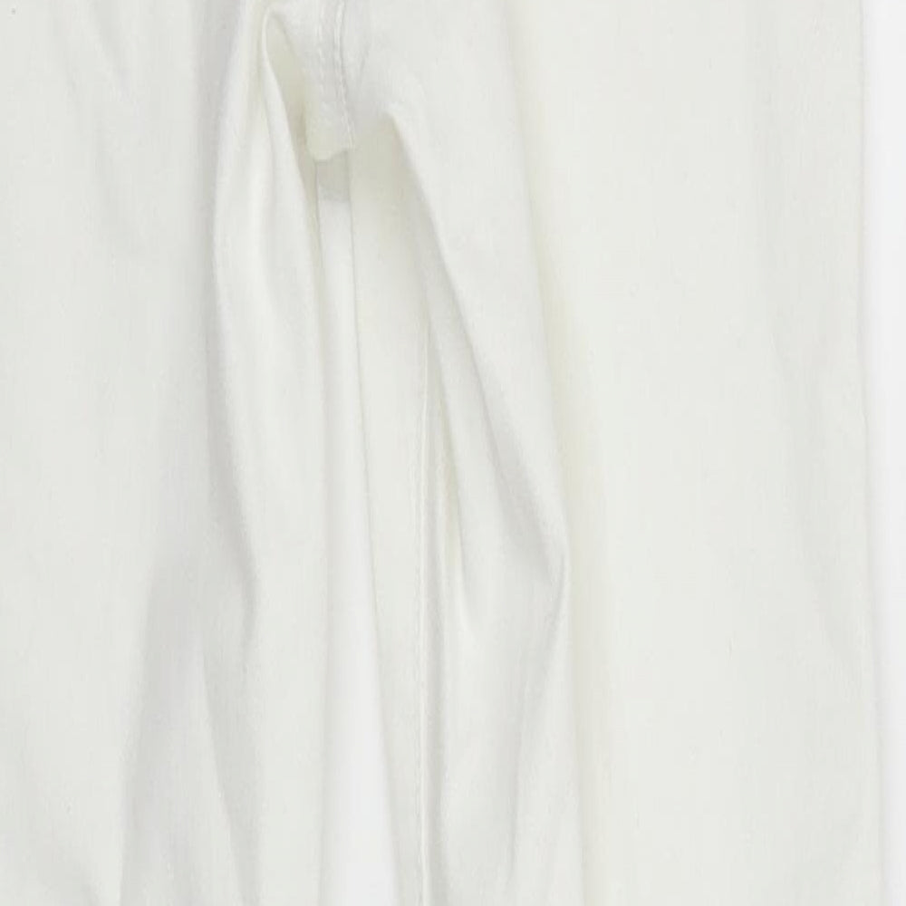 Primark Womens White Skinny Jeans Size 8 L27 in