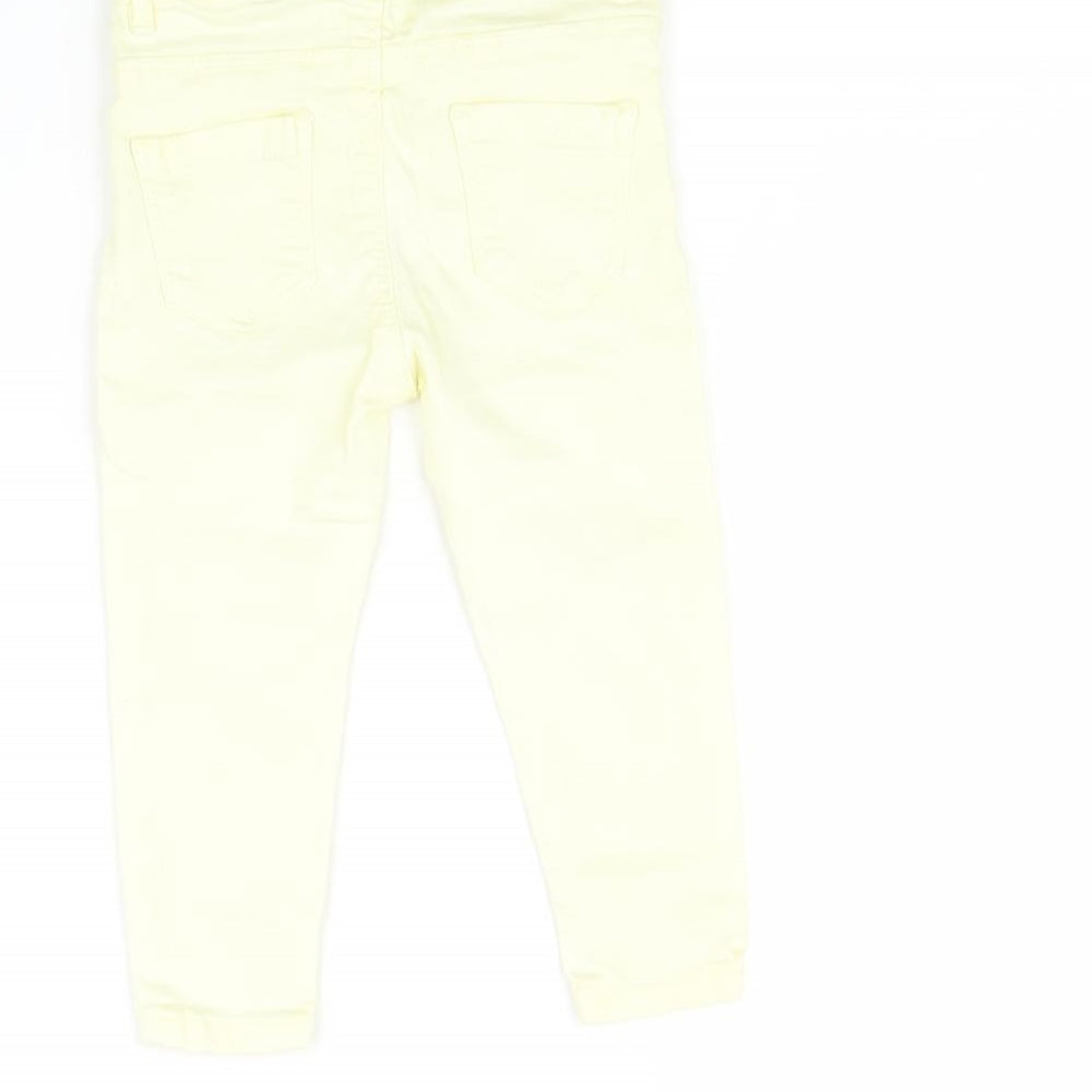 Brand and care label for Zara Baby Yellow Trousers, size 12-18, Months