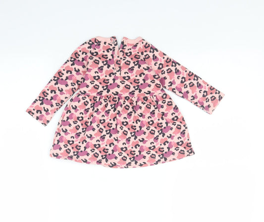 F&F Baby Pink Animal Print Fit & Flare Size 3-6 Months