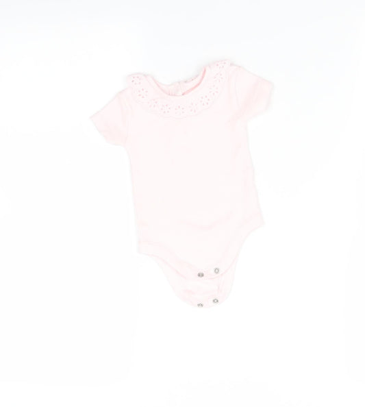 George Baby Pink Babygrow One-Piece Size 0-3 Months