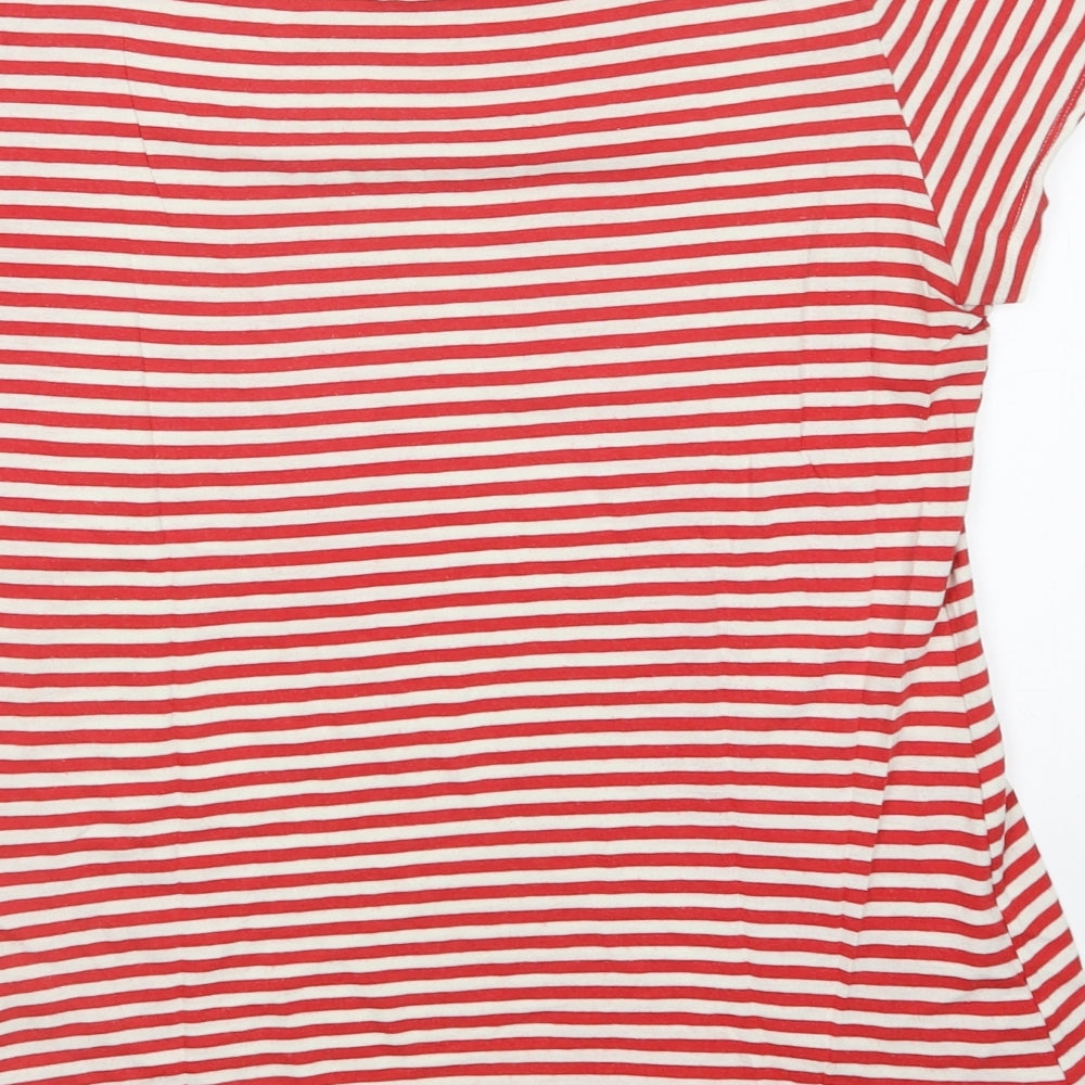 Womens UK Size L H&M Red Basic T-Shirt