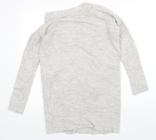 New Look Womens Grey Cardigan Jumper Size S