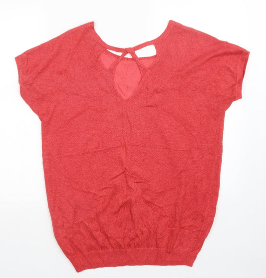 NEXT Womens Red Pullover Jumper Size 14