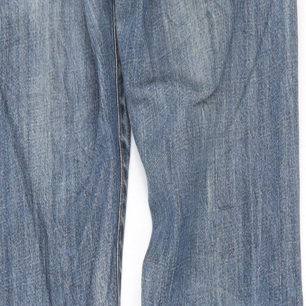 H&M Mens Blue Straight Jeans Size 28 L28 in - sqin fit