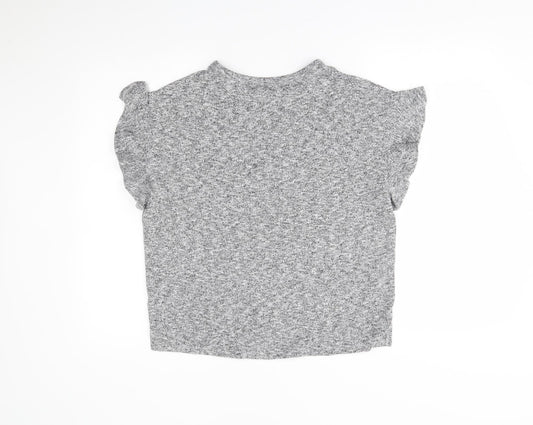 TU Womens Grey Pullover Jumper Size 10 - frill