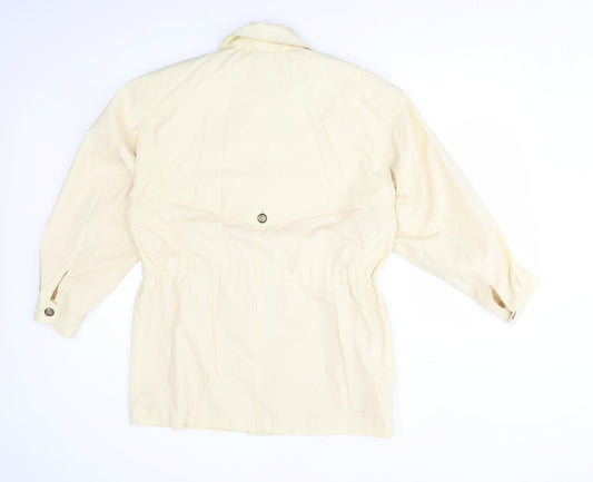 Four Seasons Womens Yellow Overcoat Coat Size M