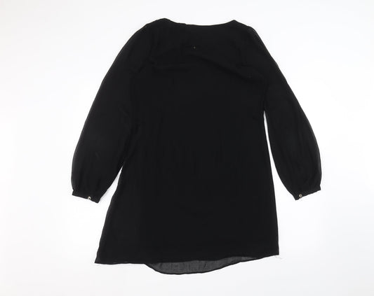 Womens UK Size 10 Atmosphere Black Basic T-Shirt