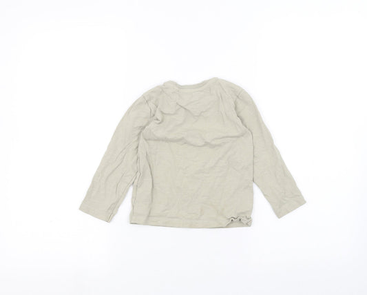 NEXT Girls Brown Basic T-Shirt Size 2-3 Years