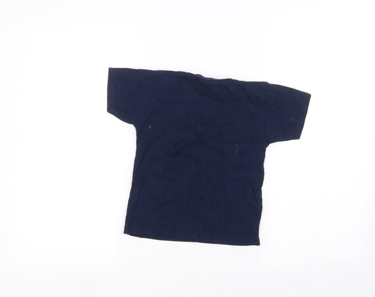 french spirit Boys Blue Basic T-Shirt Size 2 Years