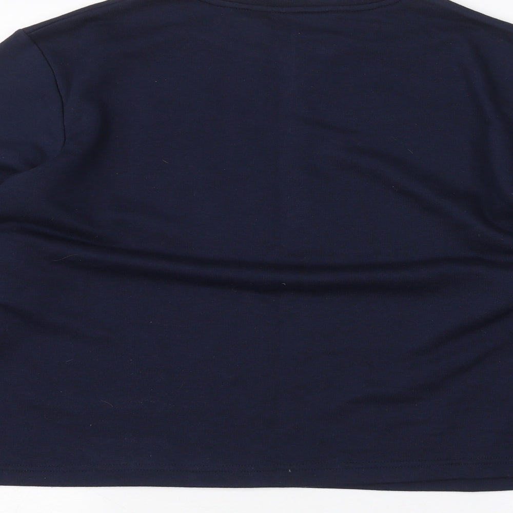 Womens UK Size 16 Joie de vivre Blue Pullover Jumper