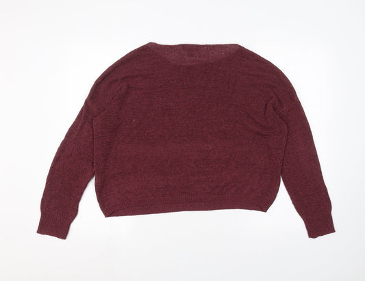 Primark Womens Red Pullover Jumper Size M