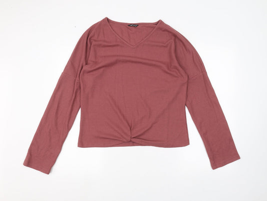 Womens UK Size L SheIn Red Pullover Jumper