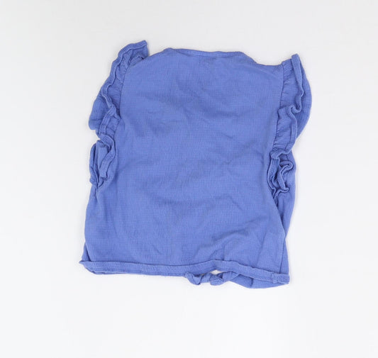 F&F Girls Blue Basic Blouse Size 5-6 Years