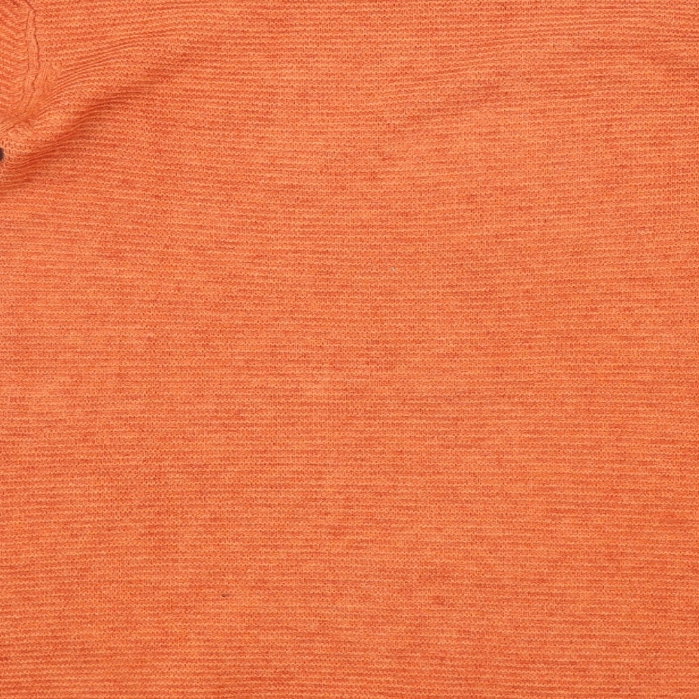 Womens UK Size MEILY Orange Pullover Jumper