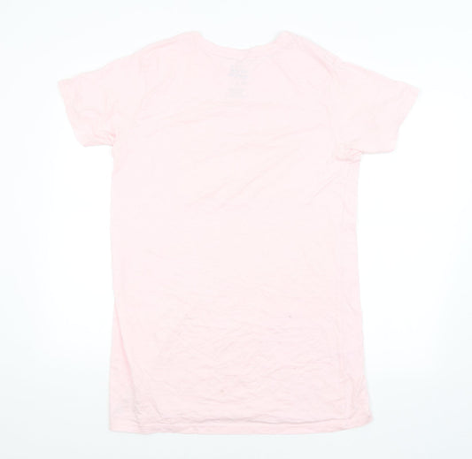 Womens UK Size 10 Preworn Pink Basic T-Shirt