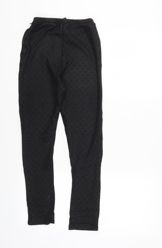 Top Shop Womens Black Cropped Leggings Size 10 L25 in